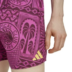 adidas x FARM 3-Stripes Swim Shorts 5-Inch Mens