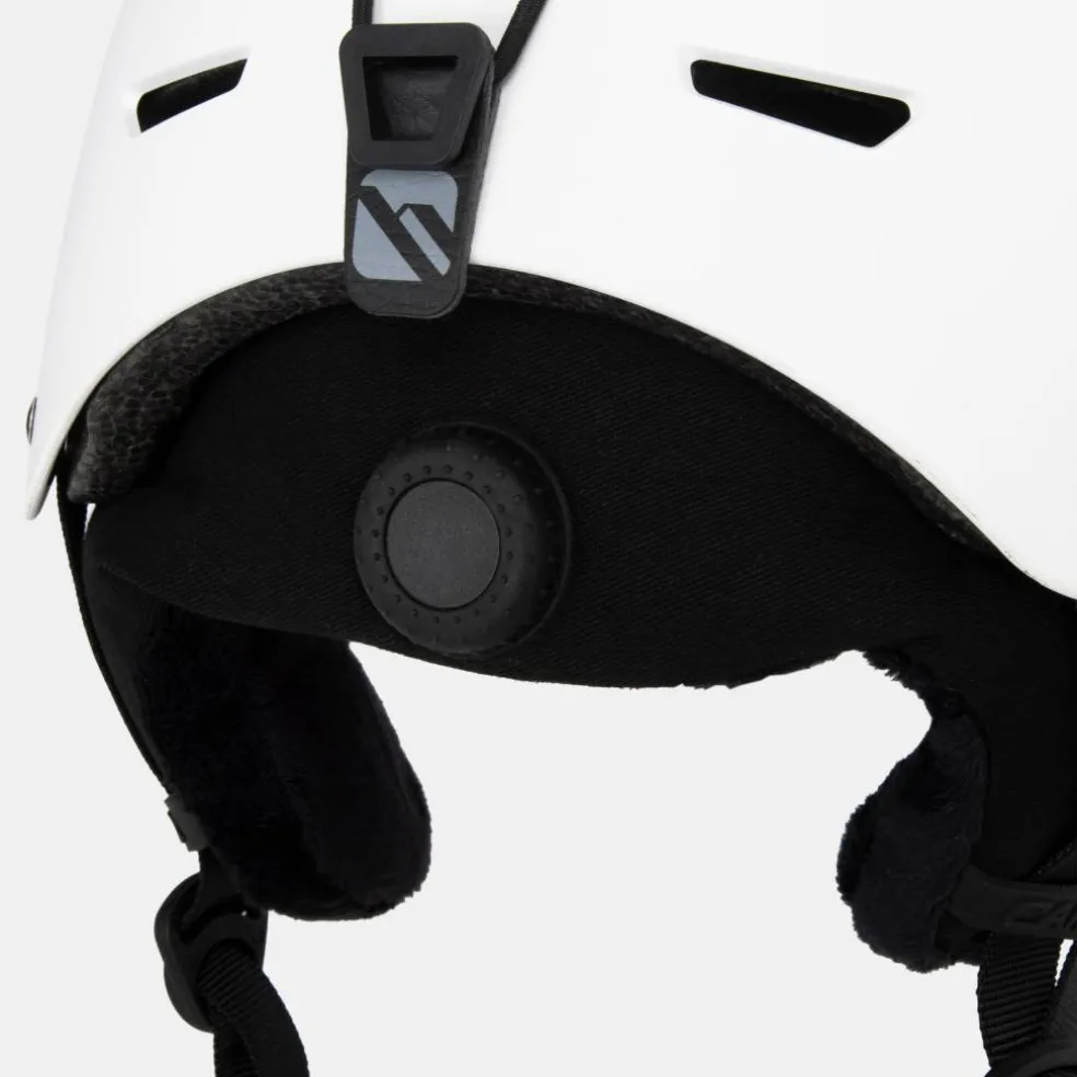 Adults Raise Ski Helmet