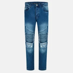 Blue Biker Jean