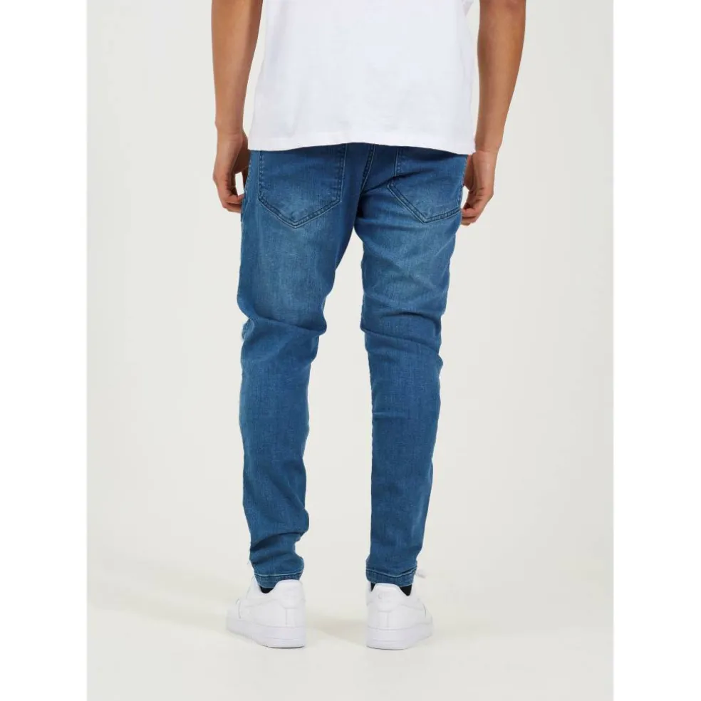 Blue Biker Jean