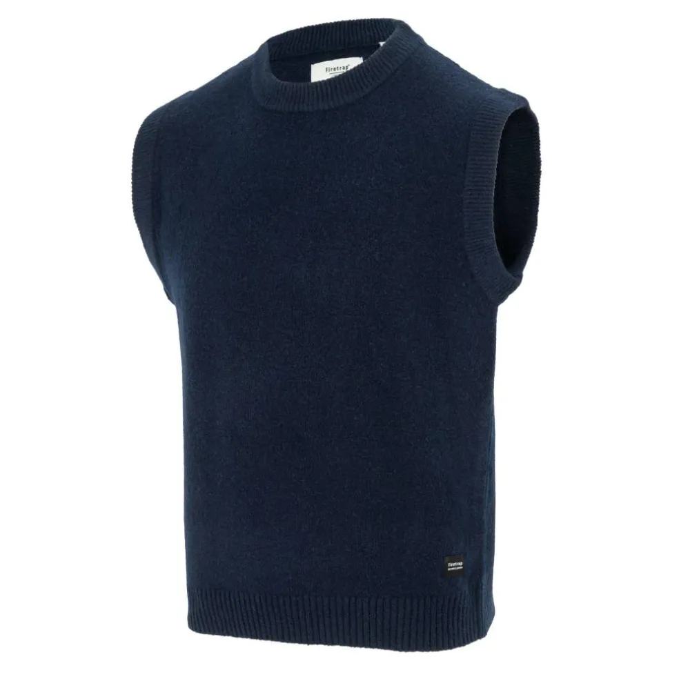 Crew Neck Sleeveless Sweater Vest Men