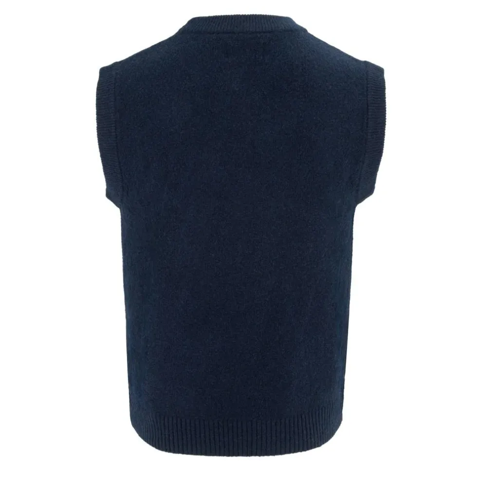 Crew Neck Sleeveless Sweater Vest Men
