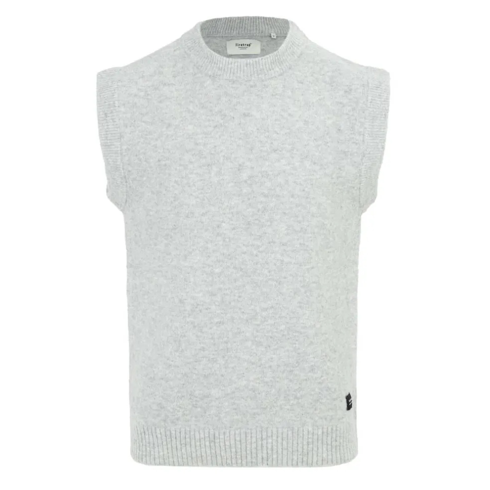Crew Neck Sleeveless Sweater Vest Men