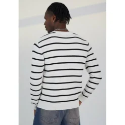 Crew Neck Striped Jumper