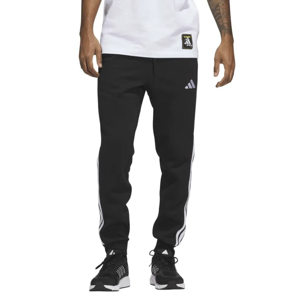 Essentials Fleece Tapered Cuff 3-Stripes Joggers