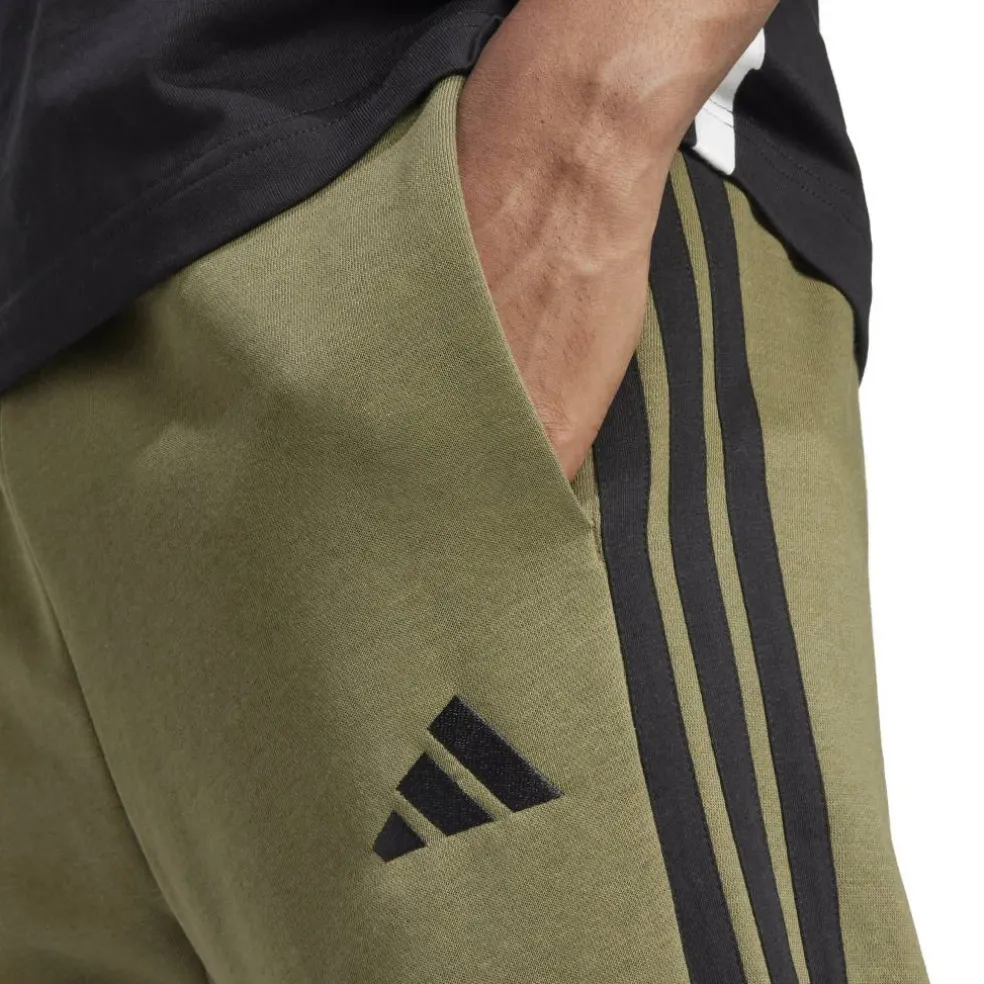 Essentials Fleece Tapered Cuff 3-Stripes Joggers