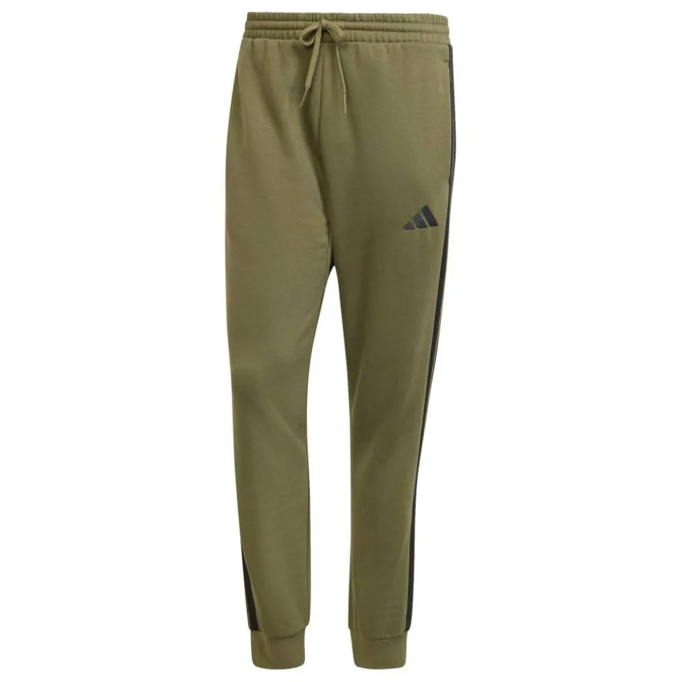 Essentials Fleece Tapered Cuff 3-Stripes Joggers