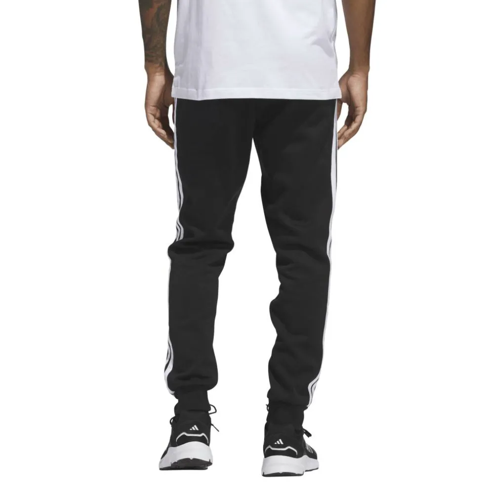 Essentials Fleece Tapered Cuff 3-Stripes Joggers