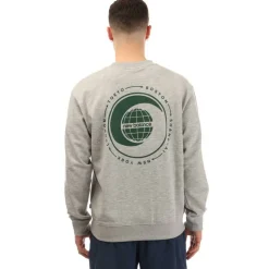 French Terry Relaxed Globe Long Sleeve T-Shirt