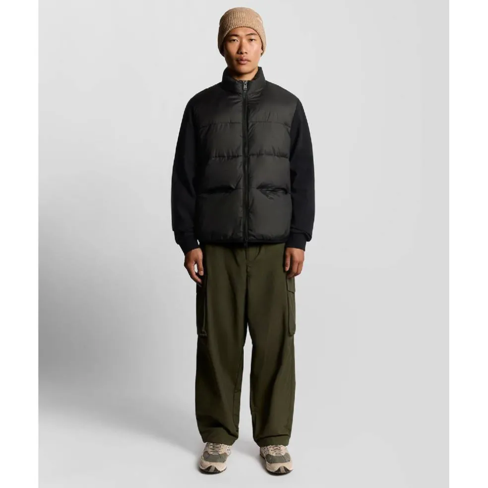 Funnel Neck Hybrid Zip Through Jumper