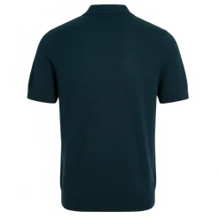 Herringbone Knitted Polo Shirt