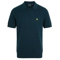 Herringbone Knitted Polo Shirt