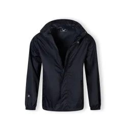 Men packaway waterproof jacket with zip pockets navy
