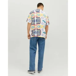Men's JJ Mosaic Print Short-Sleeve Shirt