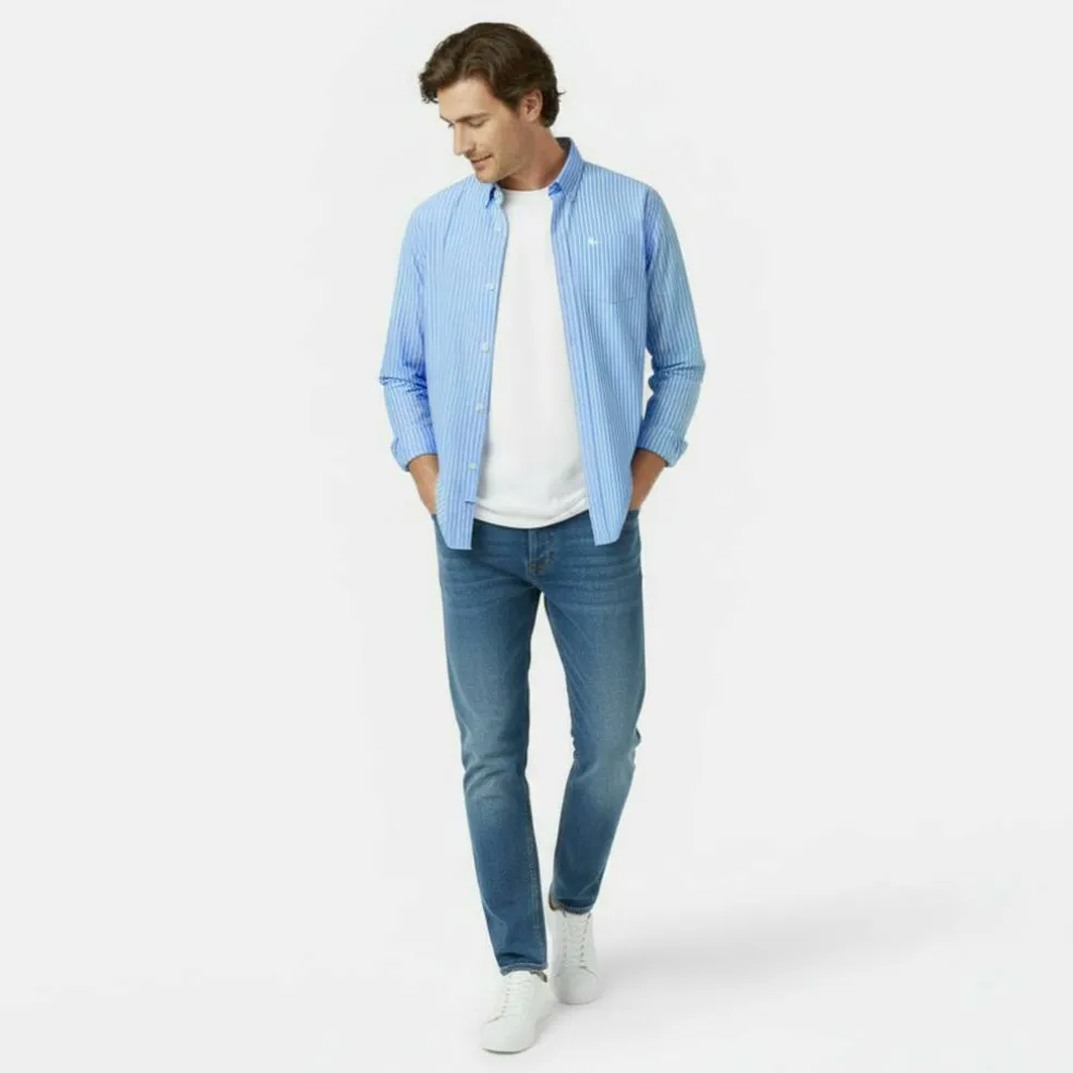 Men's JW Long-Sleeve Plain Shirt