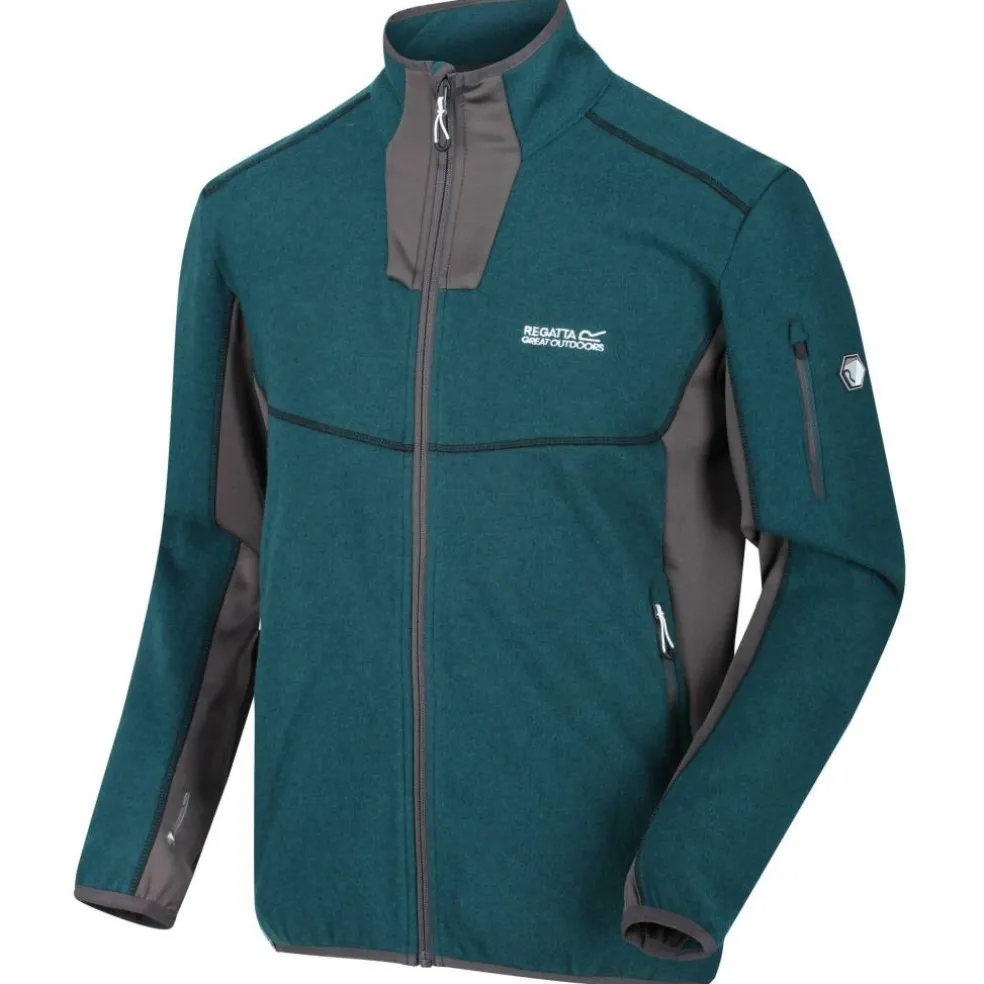 Men's Kestor Knitted Effect Full-Zip Fleece