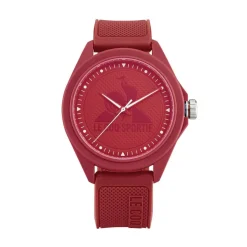 Men's Monochrome Red Plastic Strap Digital Watch