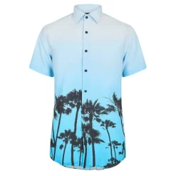 Men's Palm Tree Short Sleeve Shirt
