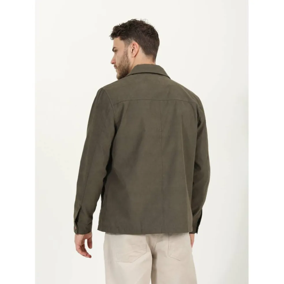 Mens 4 Pocket Long Sleeve Shacket