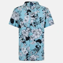 Men's Short-Sleeve Patterned Shirt