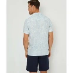 Men's Short-Sleeve Patterned Shirt