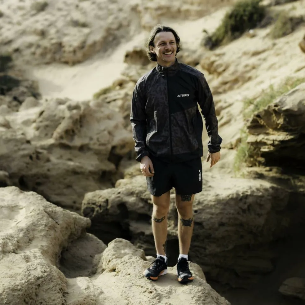 Men's Terrex Trail Water-Resistant Wind Performance Running Jacket