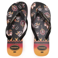 Men's Top Tribo Ruby Red and Black Flip Flops