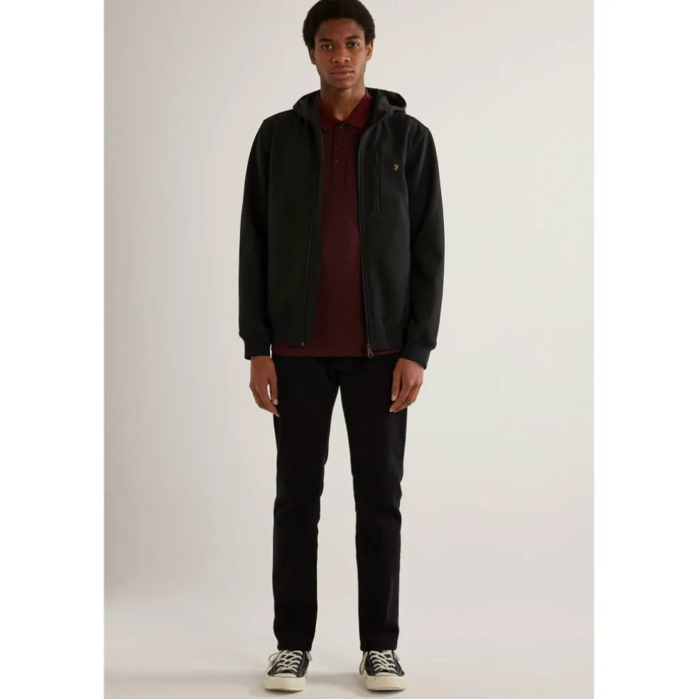 Men's Water-Resistant Wind Resistant Hooded Softshell Jacket