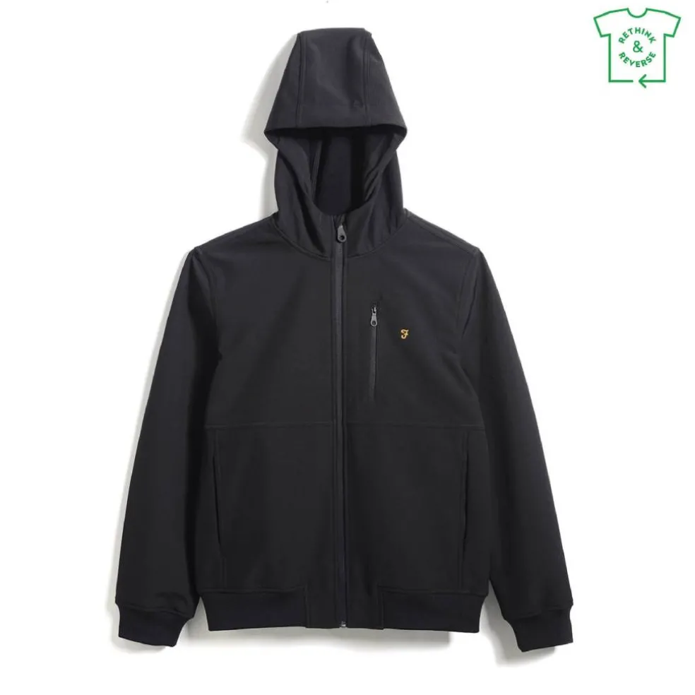 Men's Water-Resistant Wind Resistant Hooded Softshell Jacket