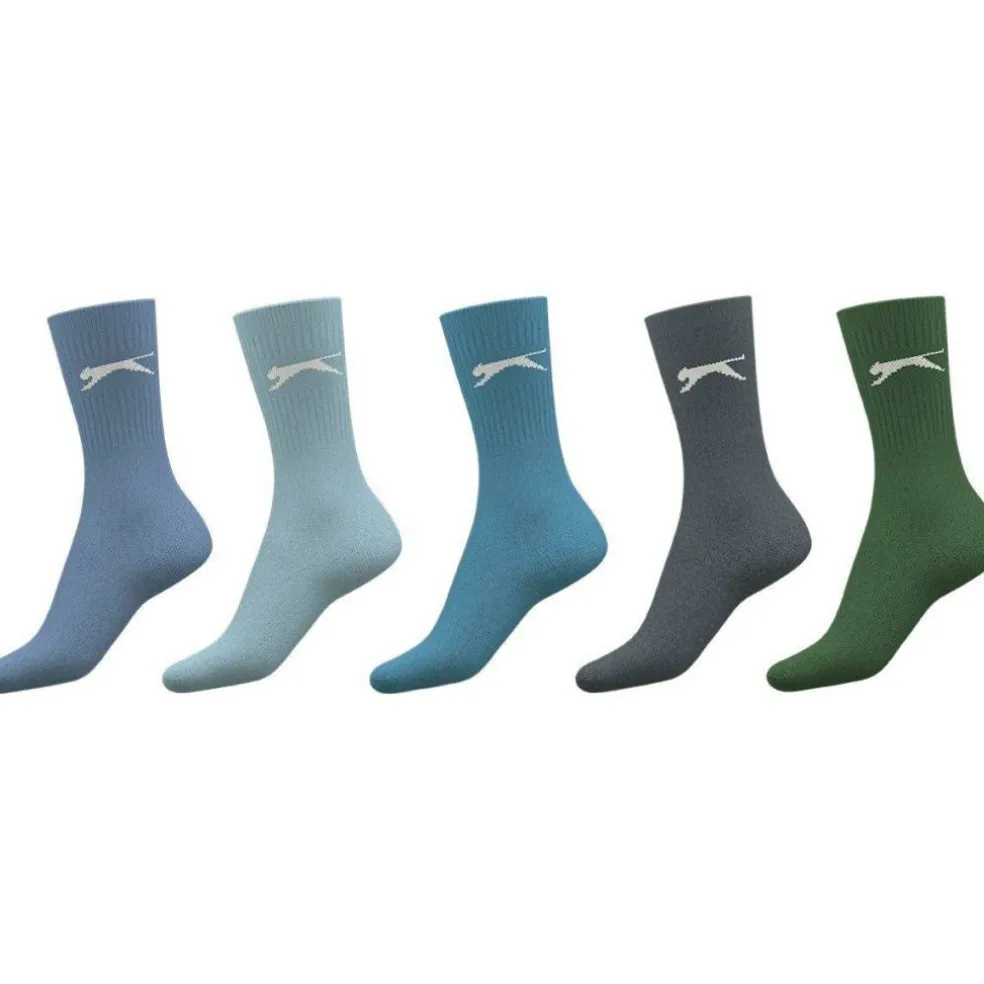 5 Pack Crew Socks Mens Size 12+