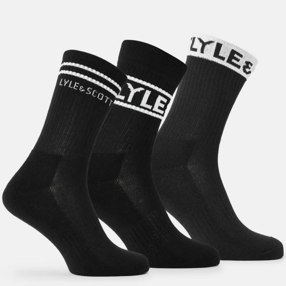 3-Pack Logo Socks