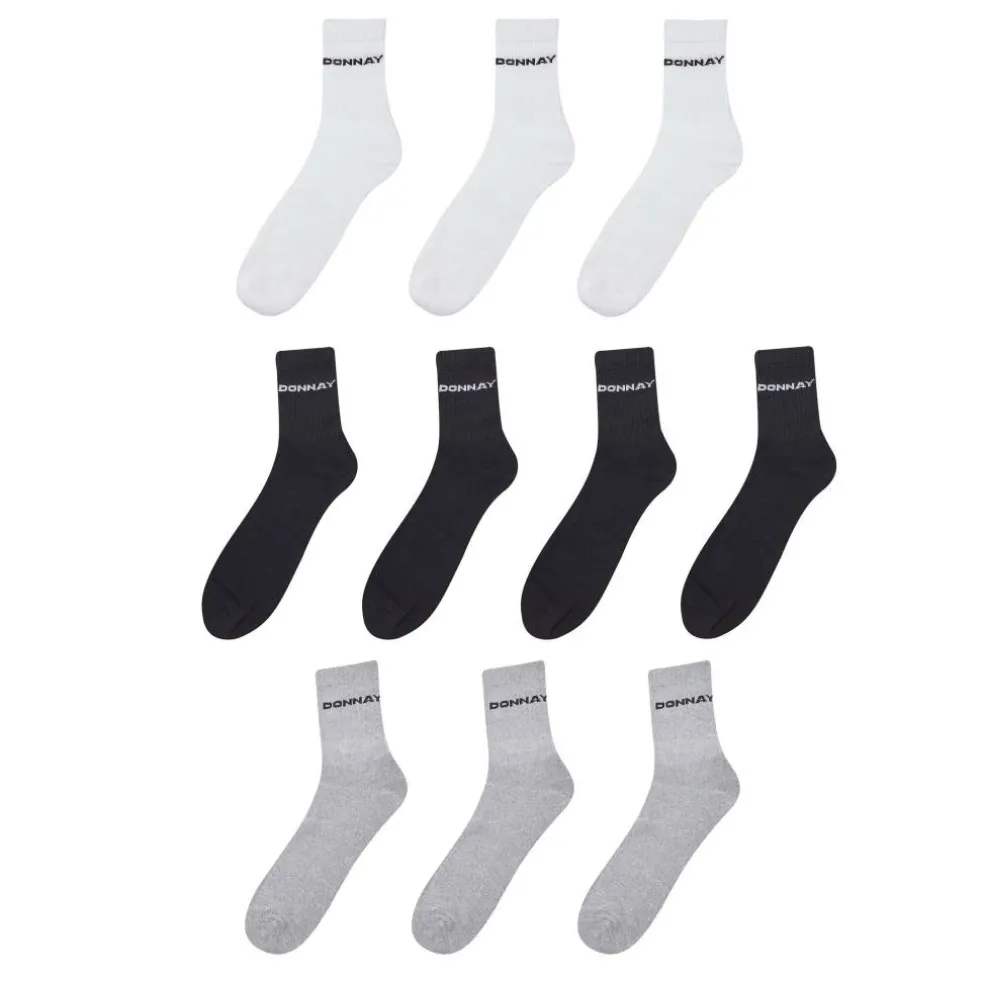 10 Pack Quarter Socks Plus Size