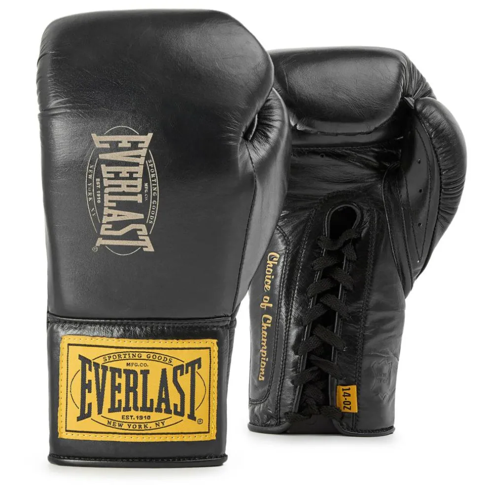 1910 Pro Leather Laced Boxing Gloves