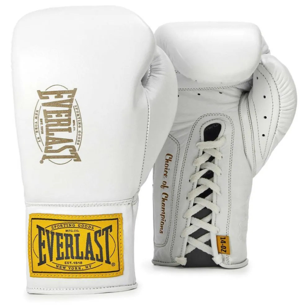 1910 Pro Leather Laced Boxing Gloves
