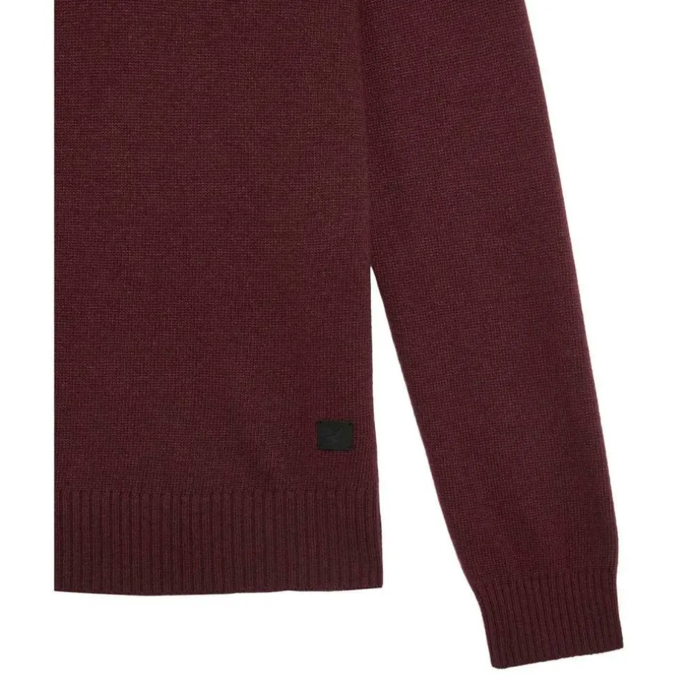 Saddle Sleeve Quarter Zip Jumper