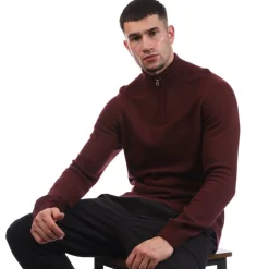 Saddle Sleeve Quarter Zip Jumper