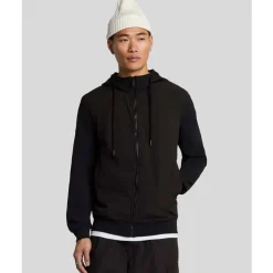 Softshell Hybrid Zip Through Hoodie