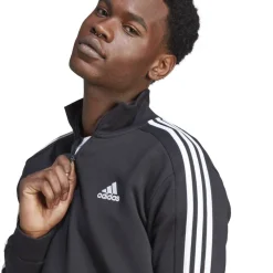 3 Stripe Zip Top Mens