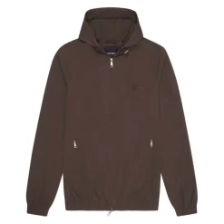 Tonal Eagle Hooded Bomber Jacket