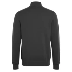 Tonal Eagle Merino Quarter Zip Jumper