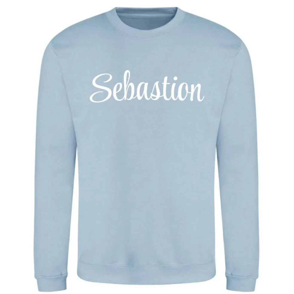 Unisex Adults Cotton Long Sleeve Crew Sweatshirt