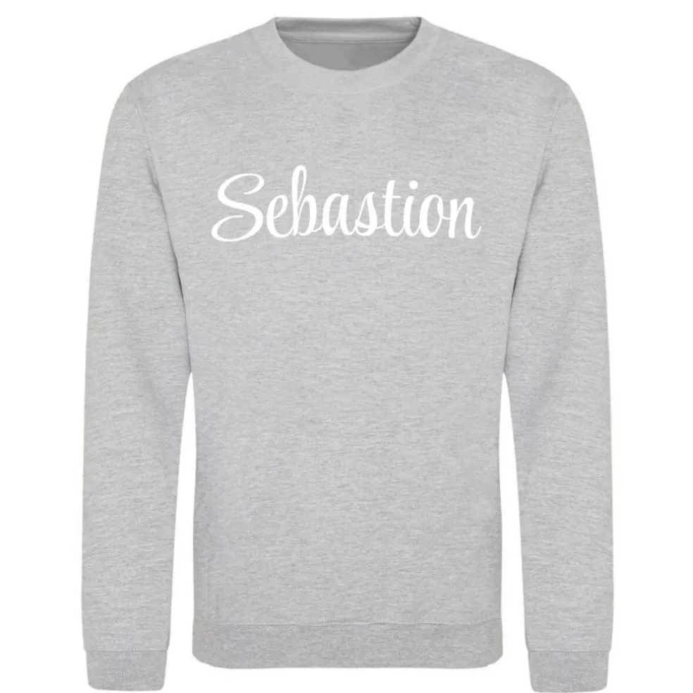 Unisex Adults Cotton Long Sleeve Crew Sweatshirt