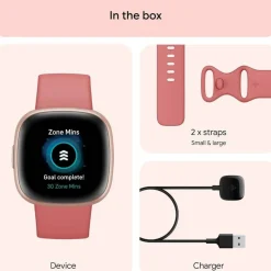 Versa 4 Fitness Smartwatch - Pink/Copper Rose