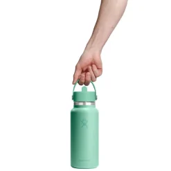 Wide Mouth Water Bottle 946 ml (32 oz) with Flex Straw Cap